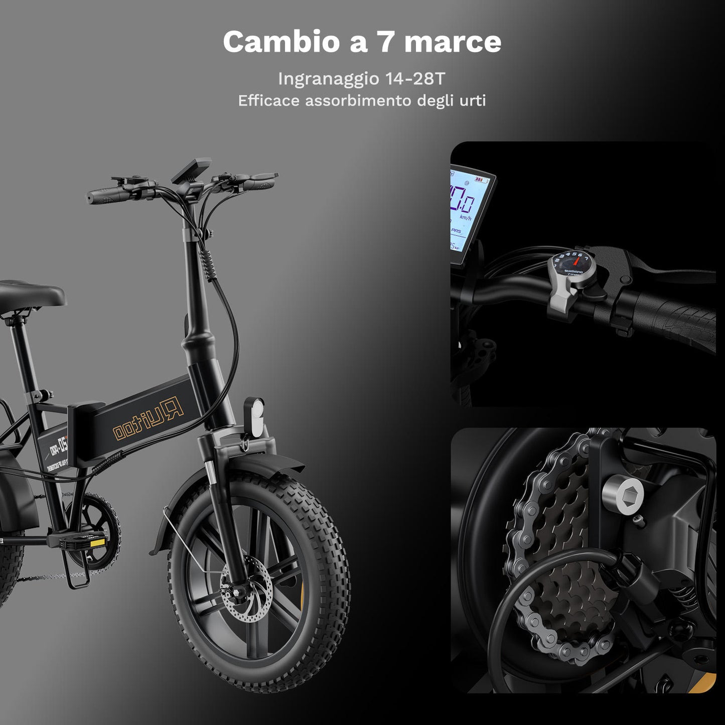 Vélo électrique pliant Ruitoo E20 Pro