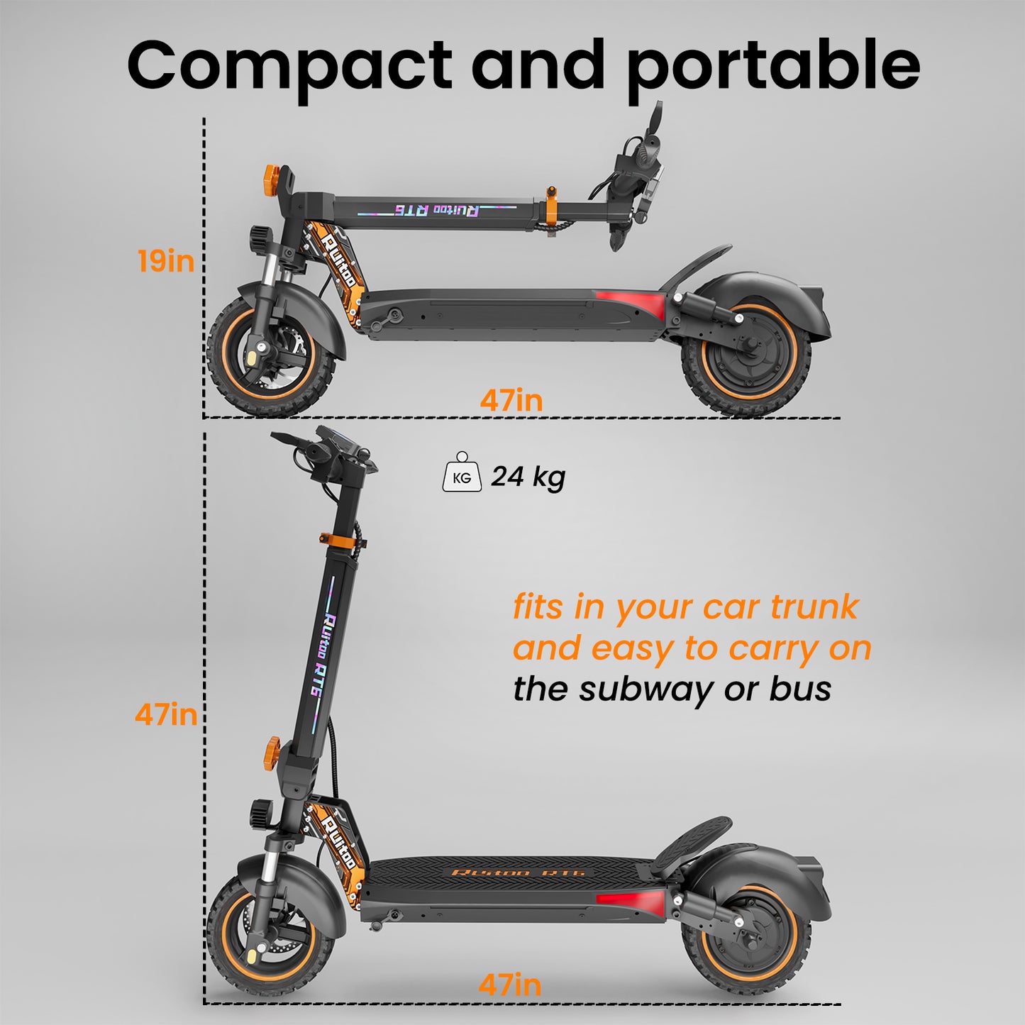 Trottinette électrique pour adultes Ruitoo RT6