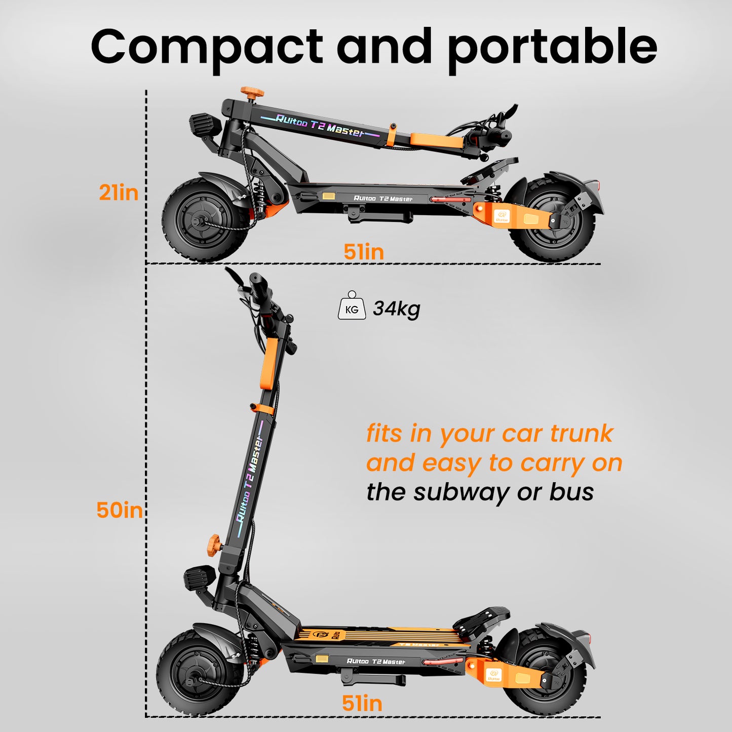Trottinette électrique tout-terrain Ruitoo T2 Master